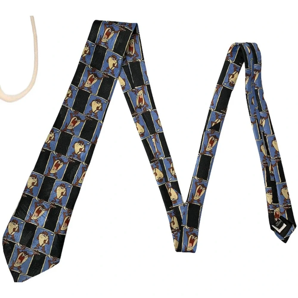 Looney Tunes Mens Tasmanian Devil Tie‎ 59L X 3.75W